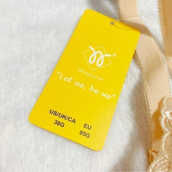 NEW⭐️ Wingslove Sexy Lace Bra sheer  plus Underwire Embroidered Lingerie Unlined - Picture 7 of 7